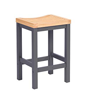 Home Styles 5637-88 Work Center Stool, 24-inch, Natural Wood