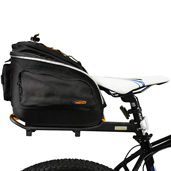 Ibera Bicycle Quick-Release PakRak Mini Commuter Bag and Seat-Post Rack