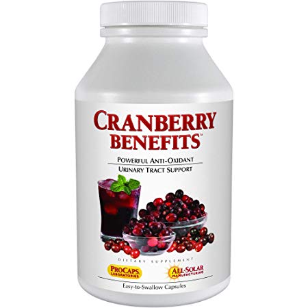 Andrew Lessman Cranberry Benefits 240 Capsules – Supports Bladder, Kidney and Urinary Tract Health. High Potency Standardized Concentrate of Cranberry Fruit, Small Easy to Swallow Capsules
