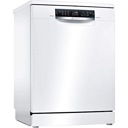 Bosch Serie 6 SMS67MW00 Freestanding White PerfectDry Dishwasher with 14 Place Settings, A Plus Plus Plus Energy and 44dB Noise Level