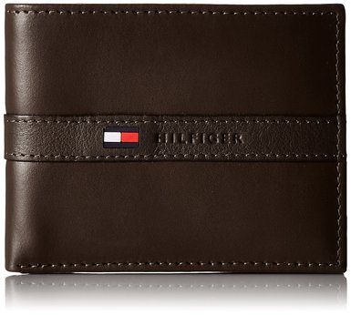 Tommy Hilfiger Men's Leather Ranger Passcase Wallet