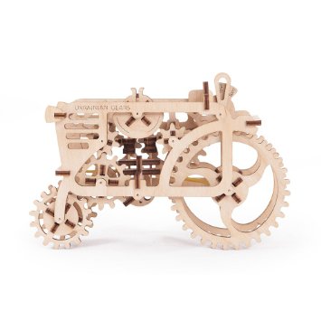 Tractor Model. Mechanical 3d Puzzle