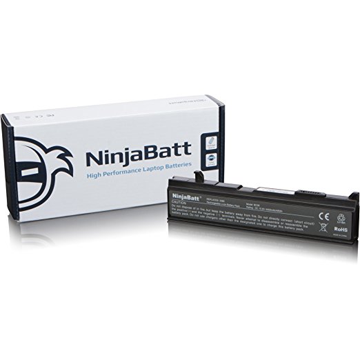 NinjaBatt Laptop Battery for Toshiba PA3465 PA3465U PA3465U-1BAS PA3465U-1BRS PABAS067 PABAS069 PA3451U PA3451U-1BAS PA3451U-1BRS PA3457U PA3457U-1BRS– High Performance [6 Cells/4400mAh/48wh]