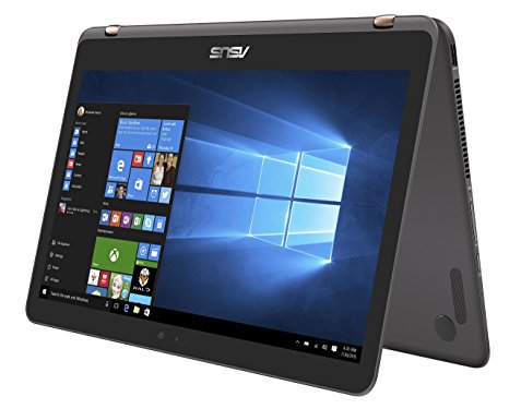 ASUS ZenBook Flip UX360CA 2-in-1 - 13.3" Touchscreen QHD  (3200x1800) | Intel Core i5-7Y54 | 256GB SSD | 8GB RAM | Bluetooth | Windows 10 - Dark Grey