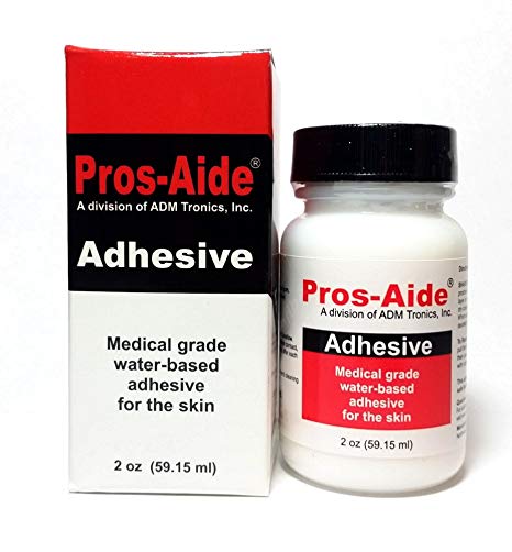 Pros-Aide "The Original" Adhesive 2 oz. By ADM Tronics - Professional Medical Grade Adhesive. Dries Clear. Latex-Free! Hypoallergenic. Special Effects Makeup. Works on foam latex and prosthetics.