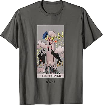 Marvel Agatha All Along The Tower Vintage Tarot Card T-Shirt