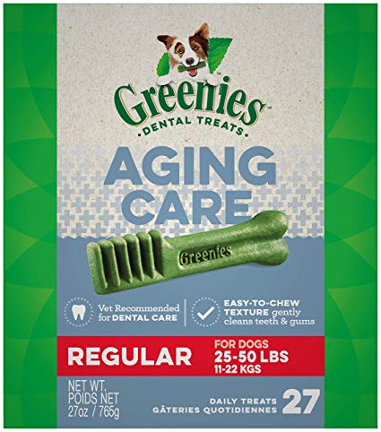 GREENIES Senior Aging Care Dental Dog Treats, 27 oz. Pack