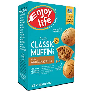 Enjoy Life Baking Mixes, Soy free, Nut free, Gluten free, Dairy free, Non GMO, Vegan, Muffin Mix, 14.5 Ounce Box