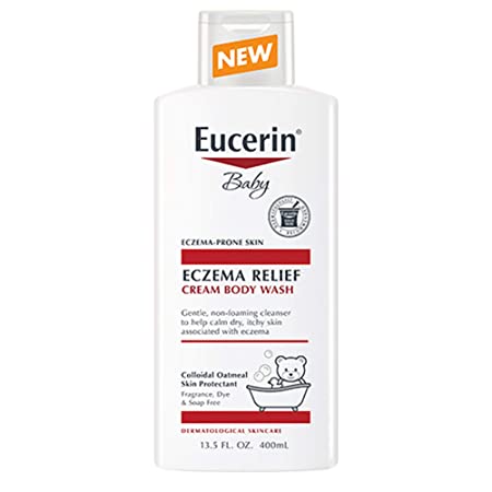 Eucerin Baby Eczema Relief Cream Body Wash, Gentle Cleanser for Eczema-prone Skin - 13.5 Fl. Oz.