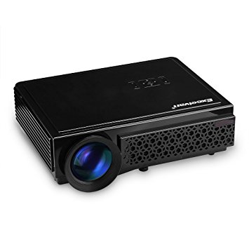 Excelvan 3000 Lumens Portable Multimedia Home Cinema Theater Video Projector Support Full HD 1080P with ATV HDMI USB VGA SD Card for TV Laptop Iphone Smartphone Game PS4