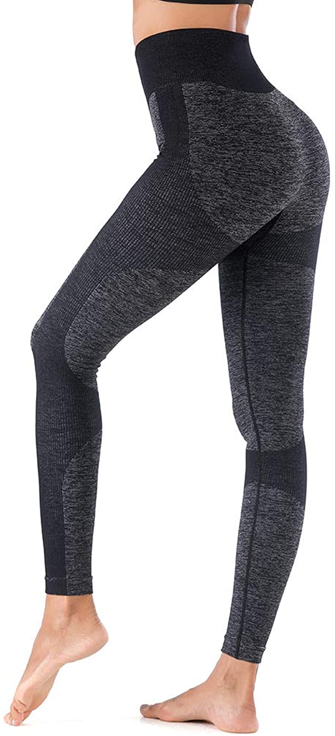 Helisopus Women's Ombre Seamless Leggings High Waisted Workout Pants Active Running Tights