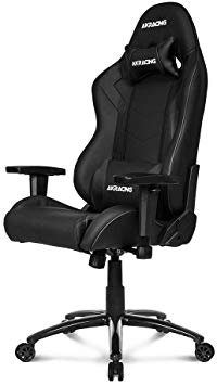 AKRacing Core Series SX Gaming Chair with High Backrest, Recliner, Swivel, Tilt, Rocker and Seat Height Adjustment Mechanisms with 5/10 Warranty - Black