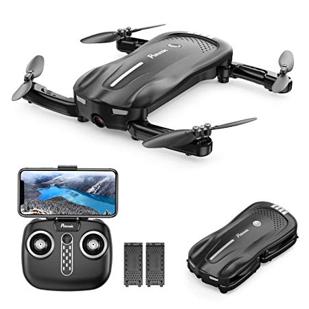 Potensic D18 Foldable Drone with 1080P Camera for Beginners, WiFi FPV Quadcopter with Dual Batteries, Altitude Hold, Optical Flow Anti-Collision RC Toy Drones for Kids and Adults