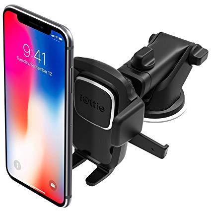 iOttie Easy One Touch 4 Dashboard & Windshield Car Phone Mount Holder for iPhone Xs Max R 8 Plus 7 6s SE Samsung Galaxy S9 S8 Edge S7 S6 Note 9 & Other Smartphone (Certified Refurbished)