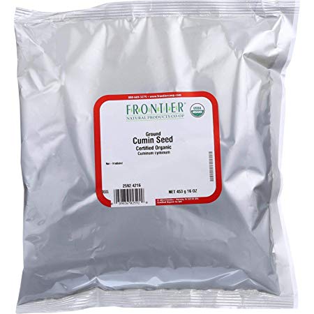 Frontier Herb Cumin Seed Powder - Organic - Ground - Bulk - 1 lb - 95%+ Organic -