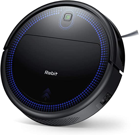 Robit V7S PRO Robot Vacuum Cleaner, 2000Pa Super Strong Suction, Ultra Quiet, Self-Charging Robotic Vacuum Cleaner, Ideal for Pet Hair Hard Floors Carpet, Black