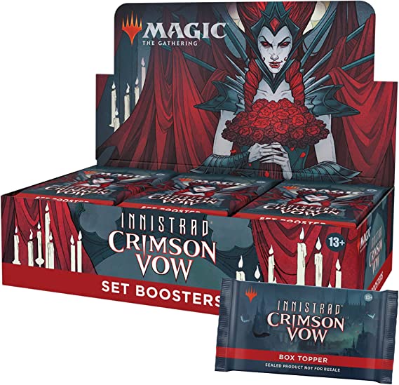 Magic: The Gathering Innistrad: Crimson Vow Set Booster Box, 30 Packs & Box Topper