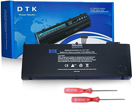 DTK 10.95V 6800mAh 74Wh Laptop Battery for MacBook 15'' A1321 A1286 (Only for 2009 2010 Version) Fit MB985 MB986J/A MC118   2PCS Screwdrivers