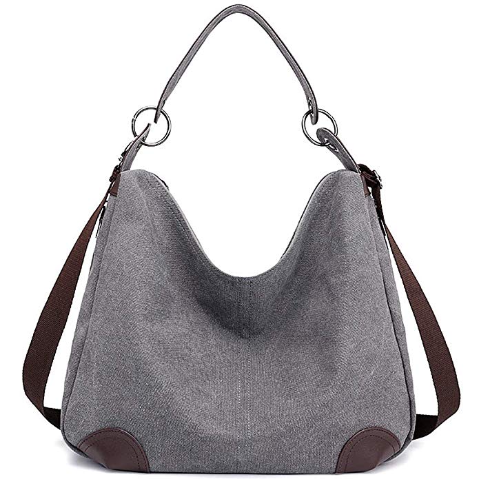 Canvas Handbag, JuguHoovi Casual Shoulder Bags, Hobo Purse Top Handle Handbags Crossbody Bags for Women