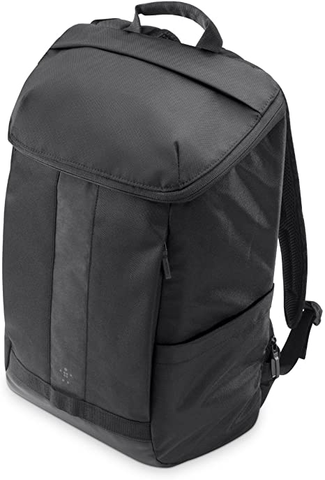 Belkin F8N902 Active Pro Commuter Backpack for 15.6 inch Laptop with Reflective Strip, Security Pocket and Waterproof Base - Black