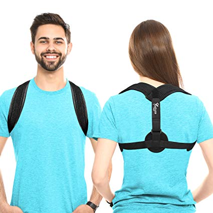 Posture Magic Posture Corrector For Men and Women - Improve Bad Posture - Comfortable Upper Back Brace - Clavicle Support Device for Thoracic Kyphosis - Shoulder and Neck Pain Relief