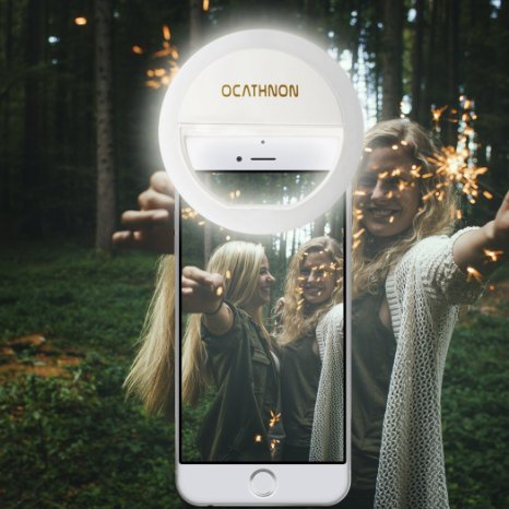 Ocathnon Selfie Ring Light 36 LED Photography/Vedio Lights for Most of IOS Android BlackBerry Windows Smart Phones (White)