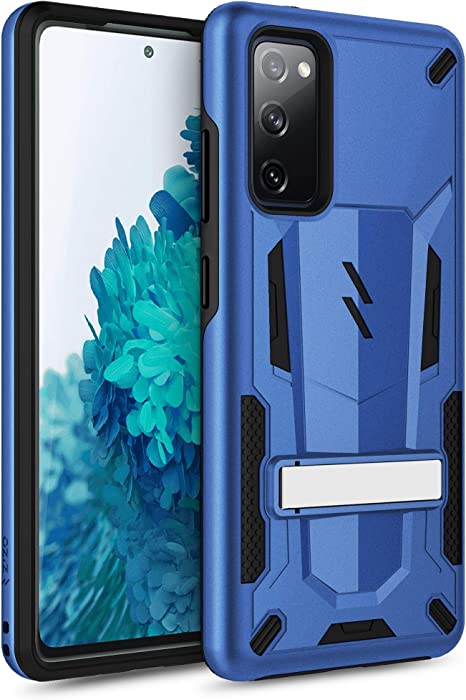 ZIZO Transform Series for Galaxy S20 FE Case - Rugged Dual-Layer Protection with Kickstand - Blue