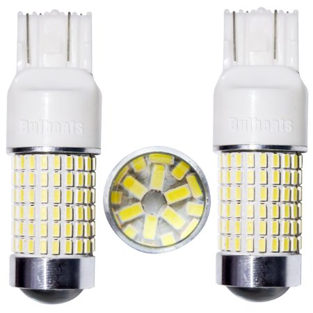 Bulbeats 1200 Lumens 2 x 144-BX Chipsets 7440 7441 7443 7444 LED Bulbs with Projector , Xenon White 6000K