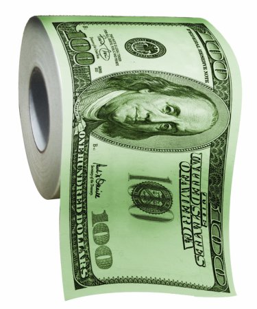 BigMouth Inc 100 Dollar Money Funny Toilet Paper