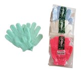 4 pairsset Touch Me  Exfoliating Spa Bath Gloves assorted colors 4 pack