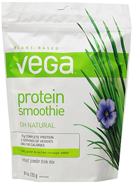 Vega Protein Smoothie, Natural, Pouch, 8.9 oz