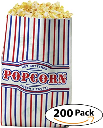 Popcorn Bags Small Size (1oz) Case of 200 Count - by Carnival Canada