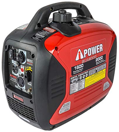 JEGS Performance Products 81963 Inverter Generator 1600W Surge Watts 2000W Rated