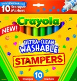 Crayola 10-Count Ultra Clean Expression Stamper Markers