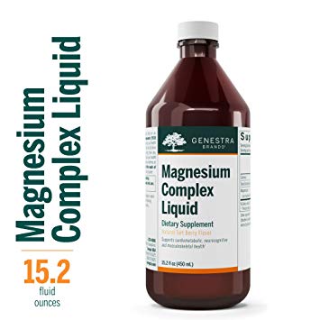 Genestra Brands - Magnesium Complex Liquid - Combination of Three Organic Magnesium Sources - 15.2 fl oz