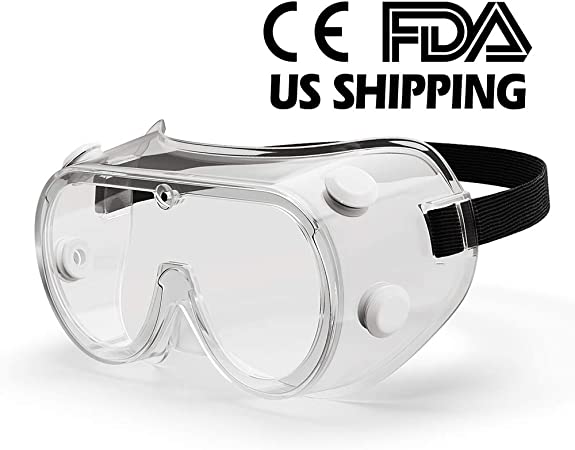 Snowledge Virus Medical Goggles with Anti Fog,Techinich Safety Goggles Protection for Classroom Home & Workplace Prevent The Impact of Dust Droplets Saliva Gas Meets FDA,ANSI Z87,CE Standards