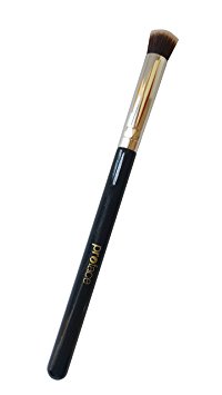 Mini Precision Flat Top Kabuki Brush - Mypreface Synthetic Small Flat Top Kabuki Makeup Brush Best for Acne and Undereye Blending for Maximum Coverage (Black)