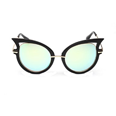 GAMT New Fashion Round Cateye Mirrored Sunglasses For Women Classic Style