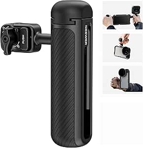 NEEWER Quick Release Side Handle Only for 2nd Gen Phone Cages PA043 PA044 for iPhone 15 Pro Max/15 Pro, PA042 for Samsung S24 Ultra, with Covered Cold Shoe, Anti Off Pin, Black Lock, PA045B