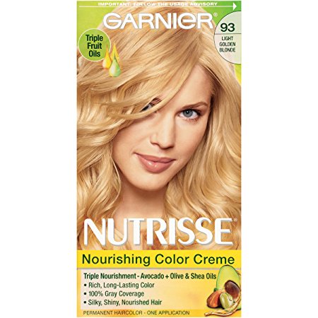 Garnier Nutrisse Nourishing Color Creme, 93 Light Golden Blonde (Honey Butter) (Packaging May Vary)