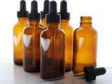 2oz Amber Glass Bottles for Essential Oils with Glass Eye Dropper - Pack of 6