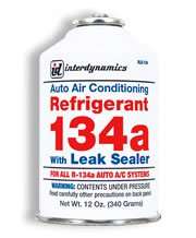 InterDynamics RLS-134 13oz. Refrigerant R134a with Leak Sealer