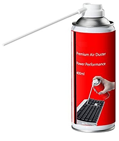 Compressed Air Duster Can HFC Free Gas Flammable 400ml Power Performance (1 PACK)- AIR DUSTER used as keyboard cleaner, Printer Cleaner, Laptop Cleaner, Xbox & Playstation Console cleaner and most hard to reach electrical equipment.