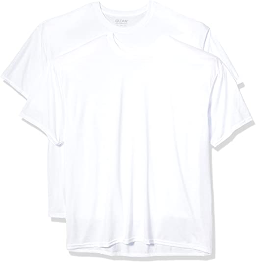 Gildan Men's Moisture Wicking Polyester Performance T-Shirt, 2-Pack