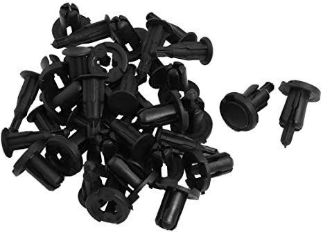 uxcell 20 Pcs 10mm Hole Plastic Bumper Clips Panel Fastener Trim Clips New