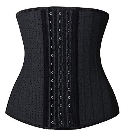 YIANNA Women's Underbust Latex Sport Girdle Waist Trainer Corsets Hourglass Body Shaper