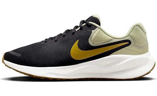 NIKE Revolution 7-Black/Bronzine-Olive Aura-Summit WHITE-FB2207-006-8UK