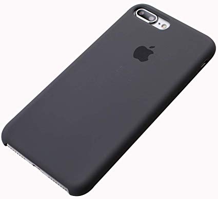 iPhone 8 Plus Case, Blngo Love Series Liquid Silicone Gel Rubber Shockproof Case Soft Microfiber Cloth Lining Cushion Compatible with Apple iPhone iPhone 7 Plus/iPhone 8 Plus (Black)
