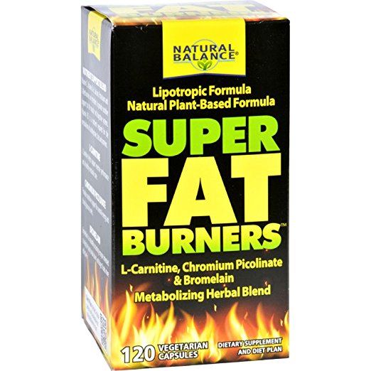 Natural Balance Super Fat Burners Vegetarian Capsules, 120 Count