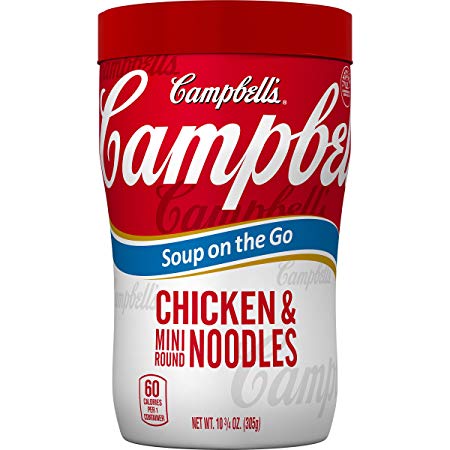 Campbell's Soup on the Go Chicken & Mini Round Noodles Soup, 10.75 oz. Cup